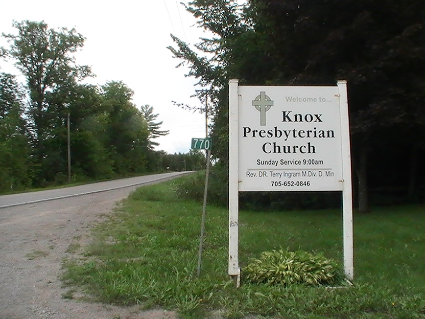 Former church sign